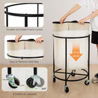 StorageWorks Rolling Laundry Basket, Laundry Hamper - Image 3