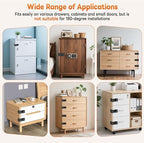 90 Degree 3-Digit Combination Cabinet Lock, Zinc Alloy Keyless Folding Hasp - Image 7