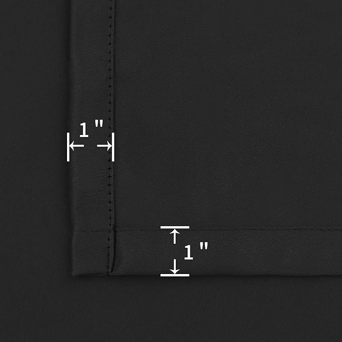 BGment Black Blackout Curtains for Bedroom Window 34 x 45 Inch - Image 7