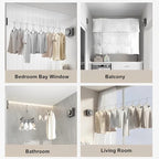 13.8ft Retractable Clothesline, Non-sag Clothesline, Indoor & Outdoor Heavy - Image 7