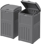 Devoko 33 Gallon Outdoor Trash Can by DEVOKO