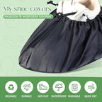 Frienda 8 Pairs Non Slip Reusable Shoe Covers Waterproof Boot Covers - Image 4