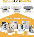 qimedo 800RPM Cordless Electric Mop, 6000mAh Battery Electric Power Scrubber & - Image 6