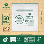 Compostable Kitchen Trash Bags 8-10 Gallon – Heavy-Duty 1.1 Mil, 100% - Image 3