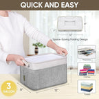 BALEINE 2 Pack Fabric Storage Bins - Image 8