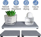 Set of 3 Diatomite Hand Soap Holder, Water Absorbing Stone Tray - Image 6