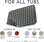 Homerella Anti Slip Shower Mat | Anti Mold Non Slip Bathtub Mat - Image 2