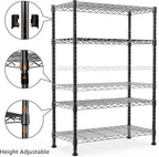 1000 lbs Storage Shelving Steel Heavy Duty 4-Tier Utility Shelving Unit Steel - Image 5