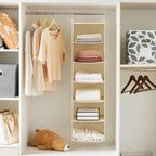 MAX Houser 6 Tier Shelf Hanging Closet Organizer, Cloth Hanging Shelf - Image 5