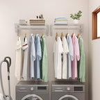 X-cosrack Wall Mounted Clothes Drying Rack, 31.9" Wide Large Rustproof - Image 4