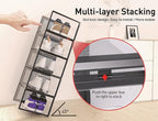 Kuject XX-Large Shoe Storage Boxes Organizers Clear Plastic Stackable 12 Pack - Image 4