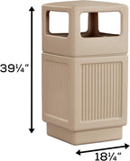Safco Canmeleon Trash Can, 38 Gallons, Indoor and Outdoor Use, Durable & - Image 5