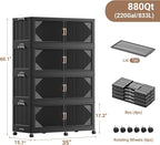 220Gal Plastic Stackable Storage Bins - Image 2