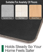 LUMI Ultra Thin Door Mat for Entryway, Low Profile Non Slip Rubber Backing - Image 9