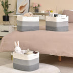 Storage Baskets for Organizing Shelves, Woven Cotton Rope Baskets for Storage - Image 7
