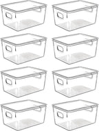 Clear Plastic Storage Bins by CONTROLKITCHEN