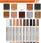 Furniture Markers Touch Up, Lifreer 21 Pcs Wood Filler Floor Scratch Repair Kits - Image 3