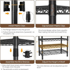 Heavy Duty Garment Rack Large Clothes Rack, Freestanding Closet Portable - Image 7