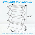 Household Indoor Folding Clothes Drying Rack, Dry Laundry and Hang Clothes - Image 2