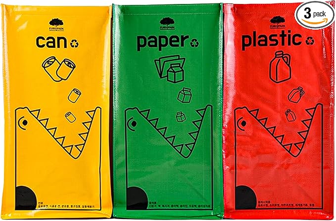 Recycling Bags, Separate Recycling Waste Bin Bags by Saderoy