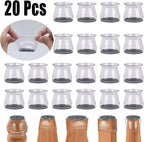 BUMACO 20Pcs Chair Leg Floor Protectors Chair Leg Protectors - Image 4