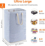 Lifewit 2 Pack Laundry Hamper Large Collapsible Laundry Basket, Freestanding - Image 3