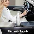 17oz Cola-Bottle Shaped Stainless Steel Leak-proof Water Bottle, Double Wall - Image 6
