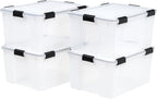 IRIS USA 110559 62.8 Quart Weathertight Plastic Storage Box by IRISUSA