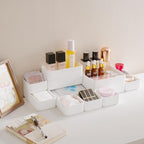 11-Piece Stackable Drawer Organizer Set, Stationery, Utensils in Bathroom - Image 5
