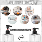 Tanlade 6 Pcs Shampoo and Conditioner Dispenser Bottles 16oz Modern Shower Soap - Image 4