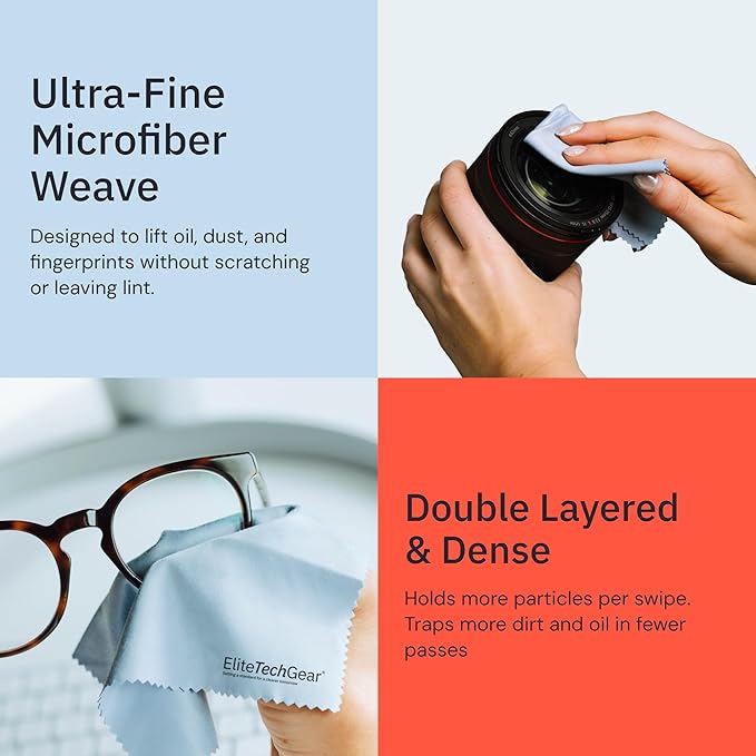 Elite Screens Microfiber Cleaning Cloths 6-Pack - Image 3