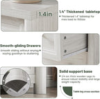Farmhouse 6 Drawers Dresser for Bedroom, Metal Handle, Storage Closet Dressers - Image 8