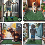 Smiry Front Door Mat Outside Entrance, Heavy Duty Outdoor Indoor Natural Rubber - Image 7