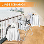 Clothes Drying Rack, Metal Foldable Laundry Drying Rack, - Image 8