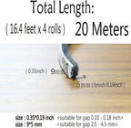 Door Sealers for Door Frame Felt Pile Weatherstripping for Sliding Window - Image 5