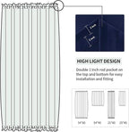DWCN French Door Curtains Rod Pocket Thermal Blackout Curtain - Image 4