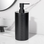 Matte Black Body Wash Dispenser Luxurious Refillable Pump Bottle - Image 9