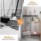 Mop and Broom Holder Wall Mount, Upgraded Broom Organizer Wall Mount, Stainless - Image 5
