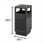 Safco Canmeleon Trash Can, 38 Gallons, Indoor and Outdoor Use, Durable & - Image 5