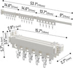 Clothes Drying Rack Foldable Wall Mounted Drying Rack 3 Fold White-Laundry - Image 4