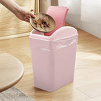 4.5 Gallon Pink Plastic Waste Can, Kitchen Garbage Can - Image 6