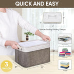 BALEINE 3 Pack Fabric Storage Bins - Image 7