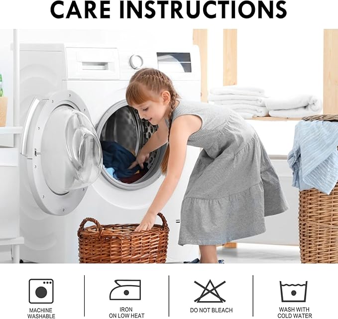 DWCN Light Blue Blackout Curtains - Image 7