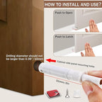 Lounsweer 50 Pack Magnetic Push Latches - Image 3