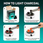 KENZ Charcoal Cubes, 25mm Low Ash Coconut Charcoal Briquettes, 100% Natural - Image 6