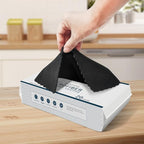 MRD's Home 12" x 12" Black Microfiber Cleaning Cloth, Lint Free, Scratch & - Image 9
