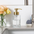 Enra Foam Soap Dispenser, 12oz Thick Glass Bathroom Soap Dispenser - Image 5