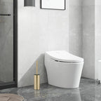 304 Stainless Steel Toilet Bowl Brush and Holder Set, Circular Floor Toilet - Image 7
