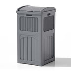 Patiowell 36 Gallon Outdoor Trash Can, Resin Outdoor Garbage Can by Patiowell