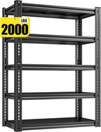 REIBII Garage Shelving Load 2000 LBS, Adjustable 5-Tier Storage Shelves by REIBII
